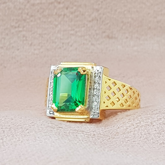 Green Pearl Men's Ring
